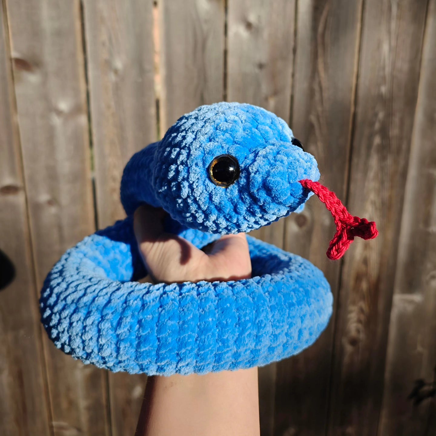 Large snake plushie