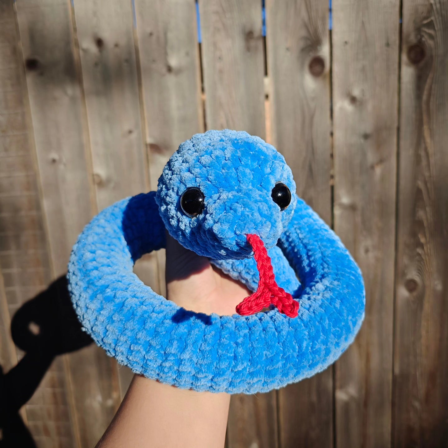 Large snake plushie
